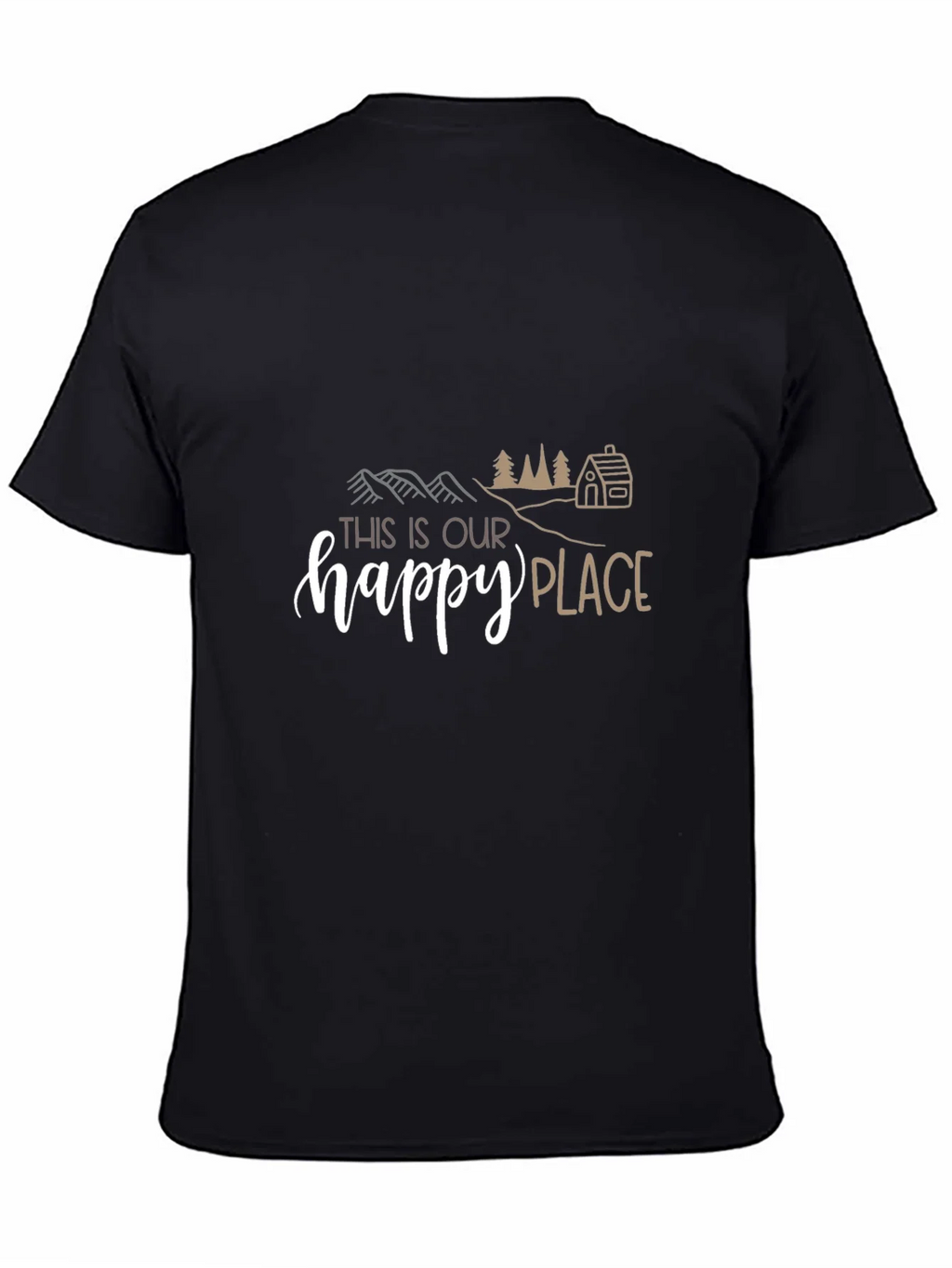 This Is Our Happy Place Graphic Tee - Black product image 4