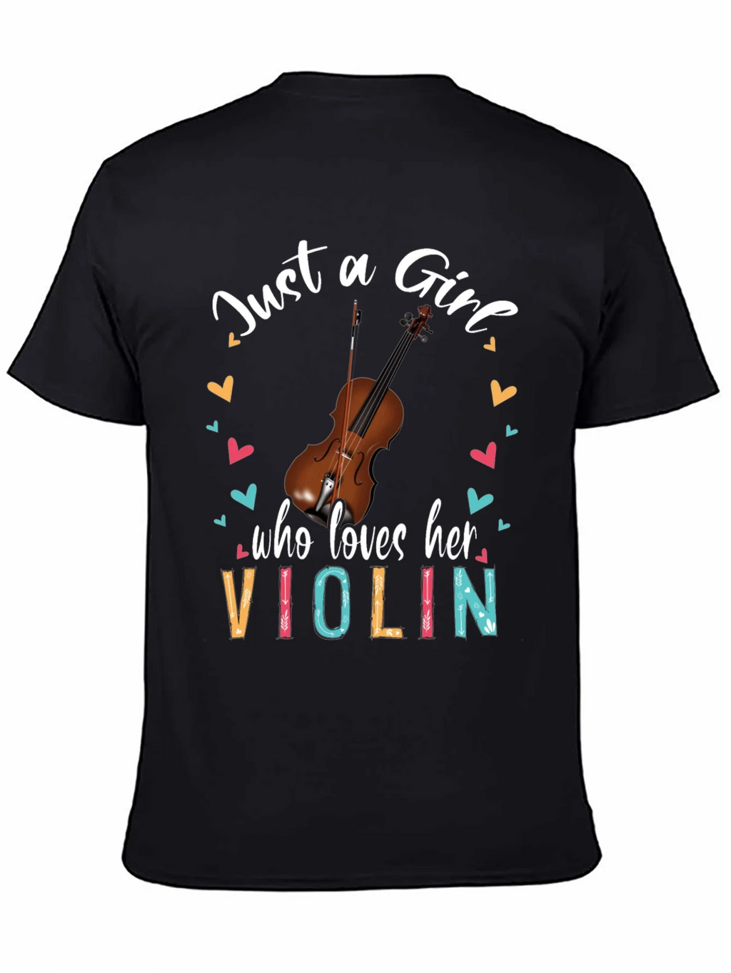Just a Girl Who Loves Her Violin T-Shirt product image 2