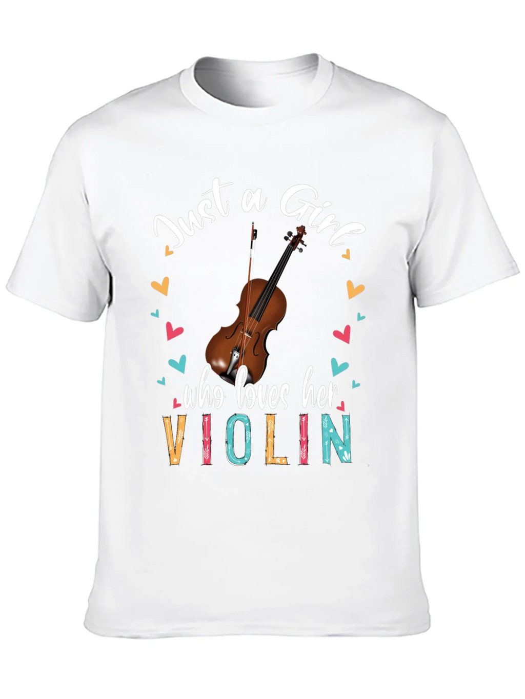 Just a Girl Who Loves Her Violin T-Shirt product image 3