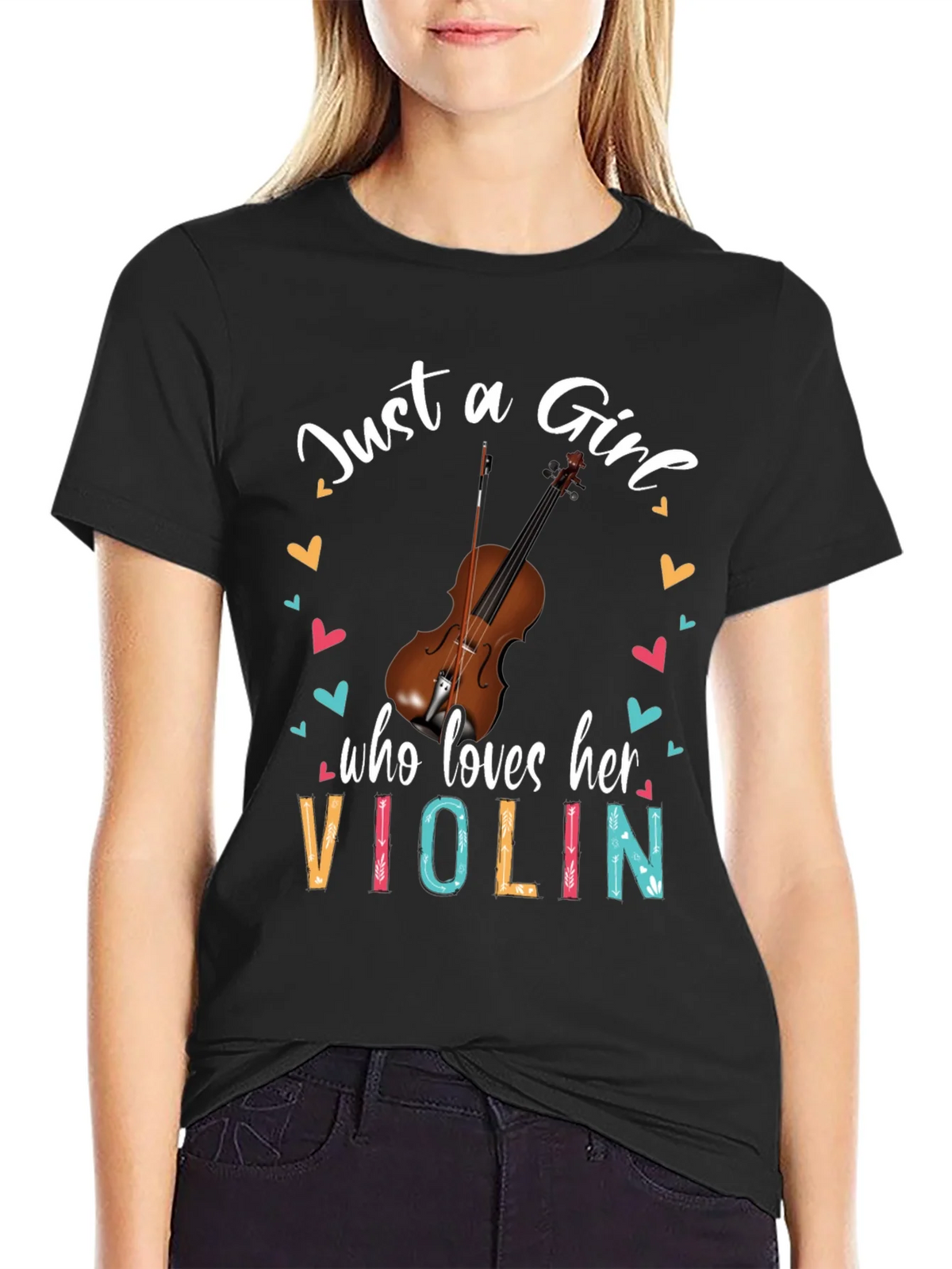 Just a Girl Who Loves Her Violin T-Shirt product image 1
