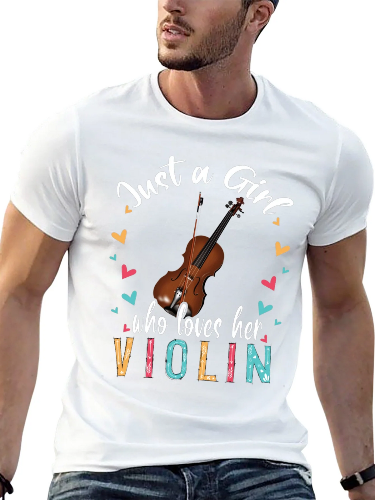 Just a Girl Who Loves Her Violin T-Shirt product image 4