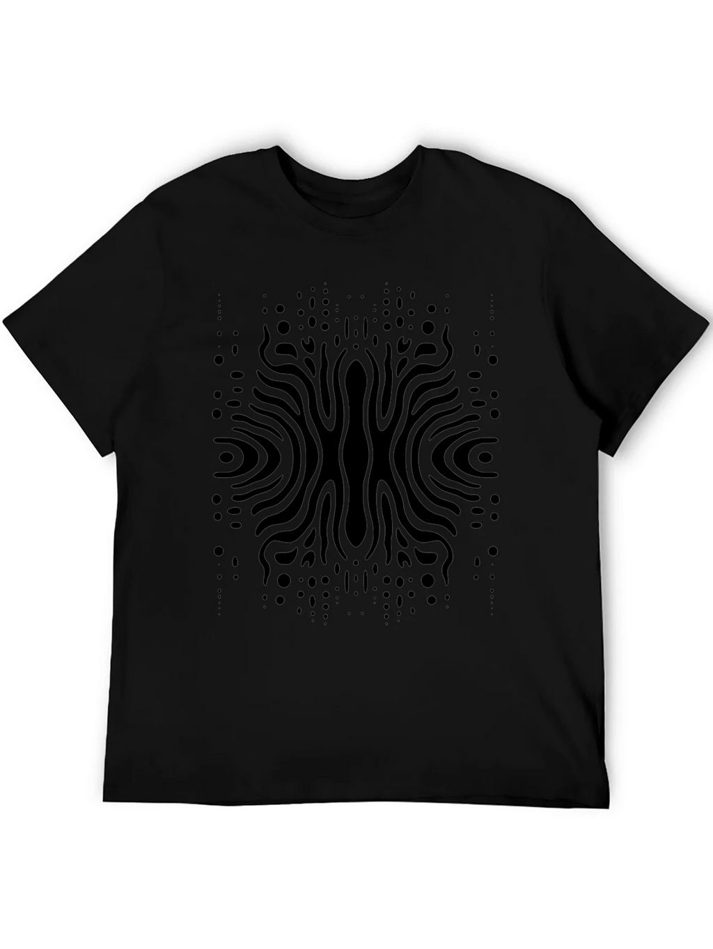 Abstract Black Pattern Tee - Modern Style product image 5