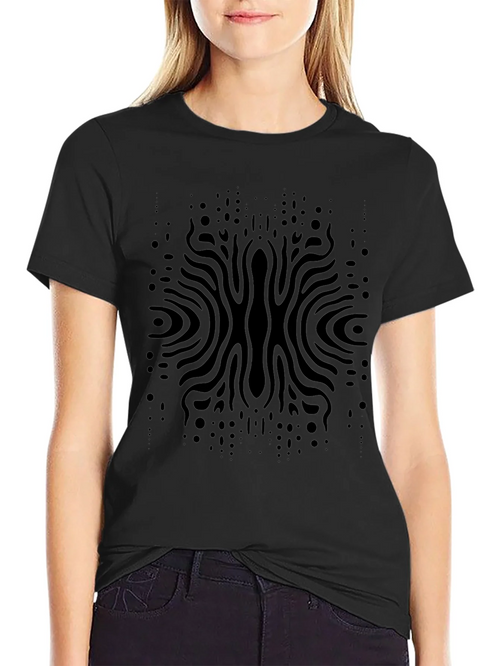 Abstract Black Pattern Tee - Modern Style product image 2