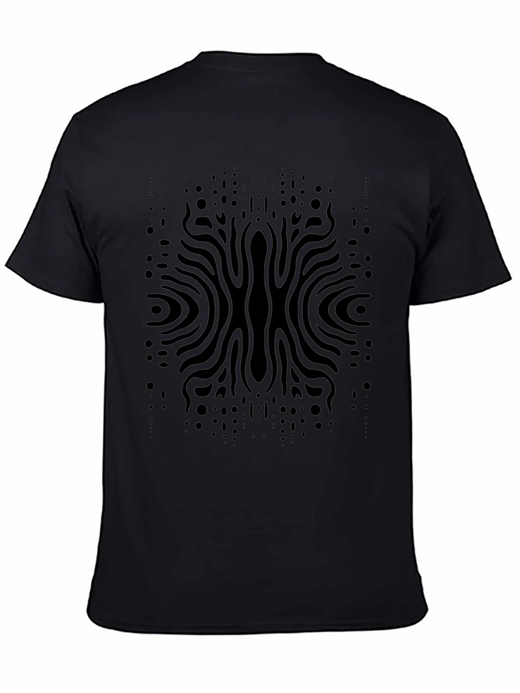 Abstract Black Pattern Tee - Modern Style product image 4
