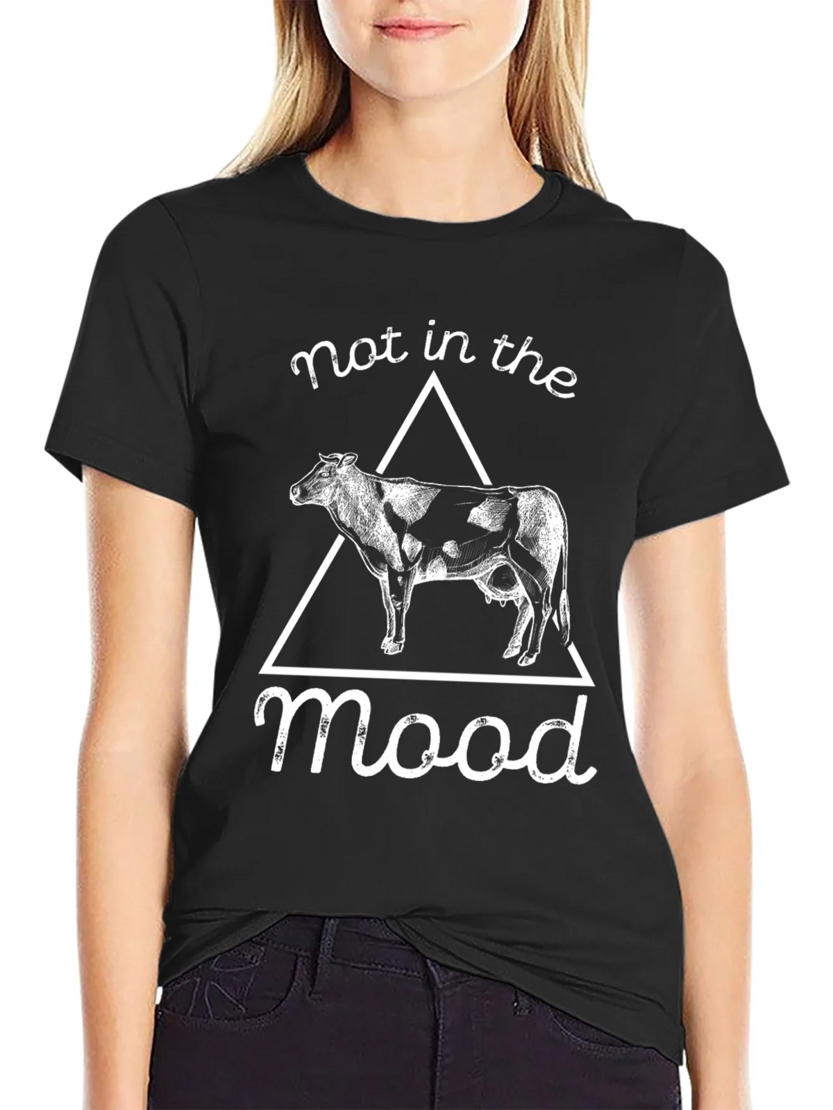 Not In The Mood Cow Graphic Tee product image 2