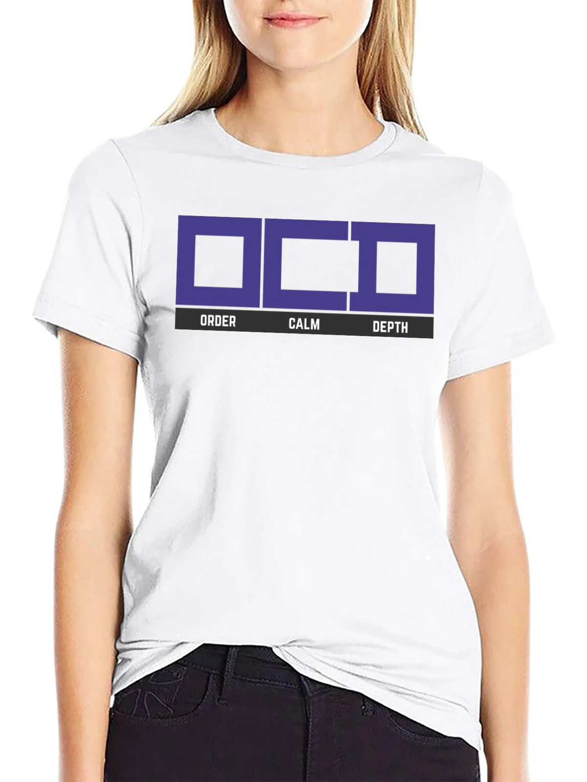 OCD Order Calm Depth Black T-Shirt product image 4