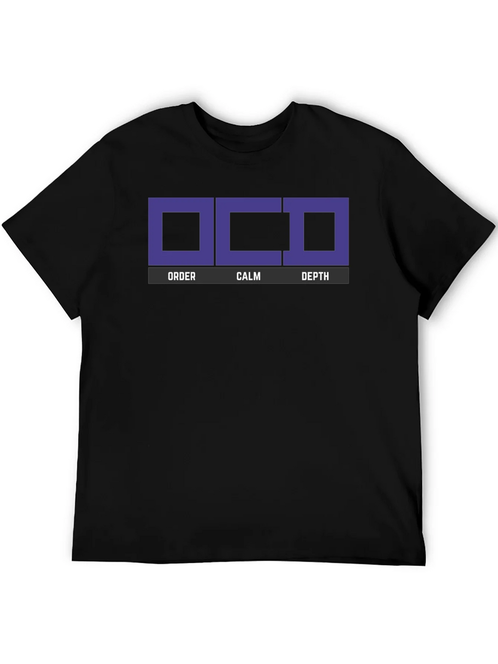 OCD Order Calm Depth Black T-Shirt product image 2