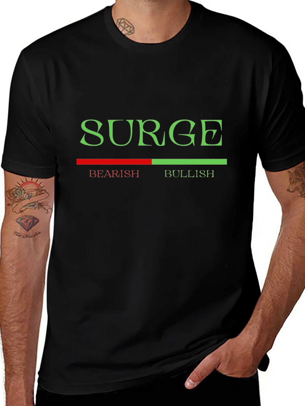 Surge Bearish Bullish Graphic Tee - Trader T-Shirt product image 1