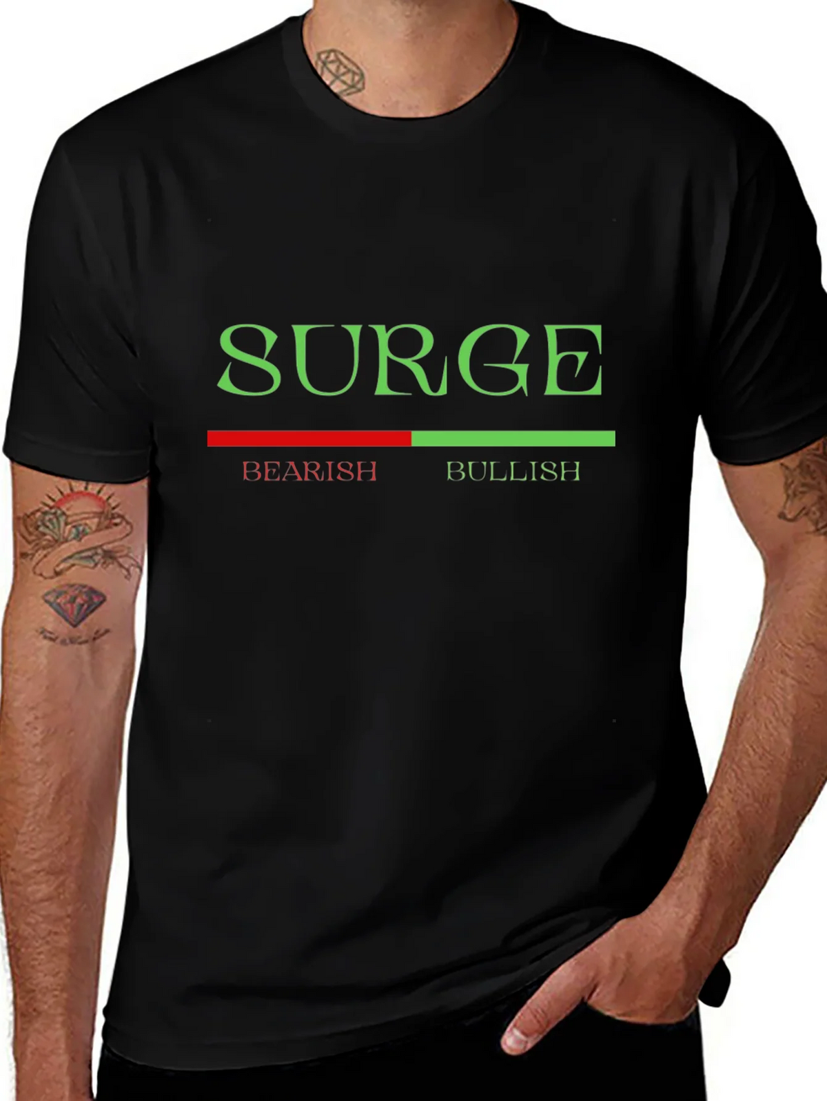 Surge Bearish Bullish Graphic Tee - Trader T-Shirt product image 1