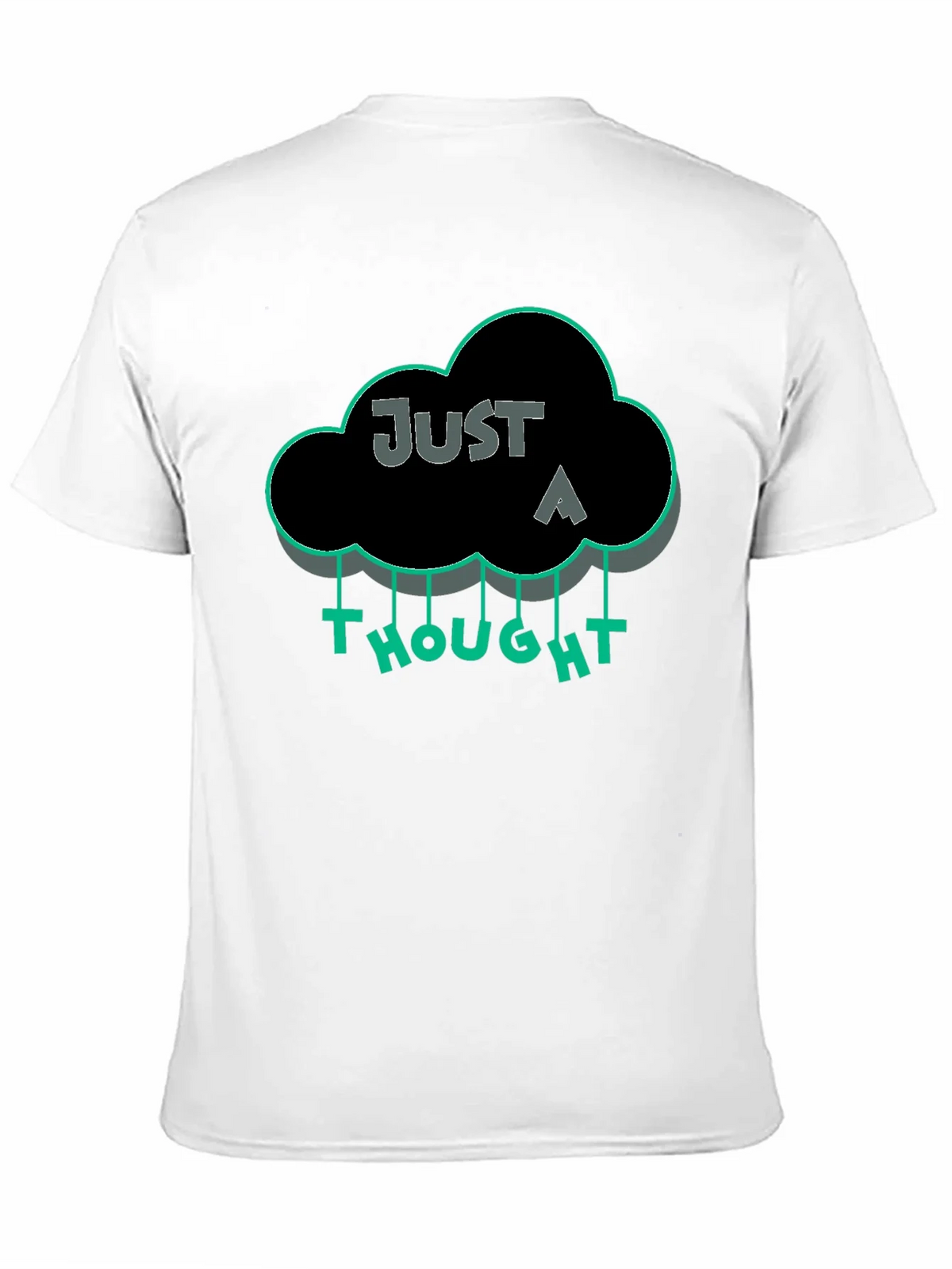 Just a Thought Graphic T-Shirt - Black product image 7