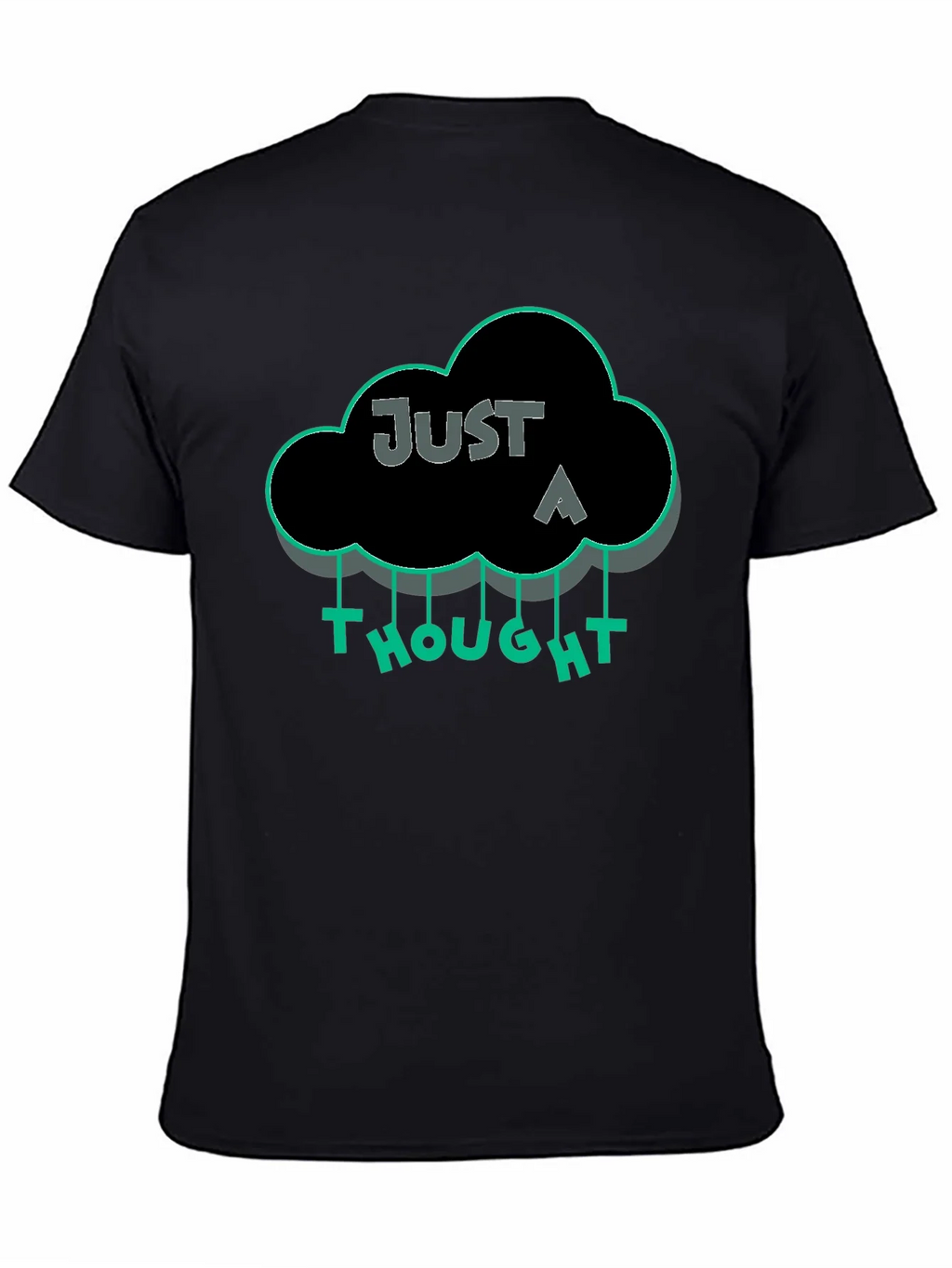 Just a Thought Graphic T-Shirt - Black product image 3