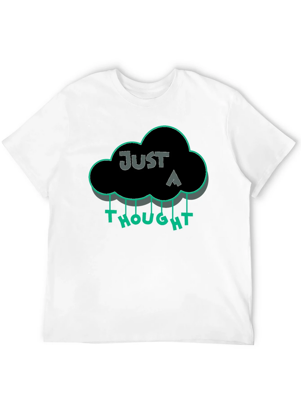 Just a Thought Graphic T-Shirt - Black product image 8