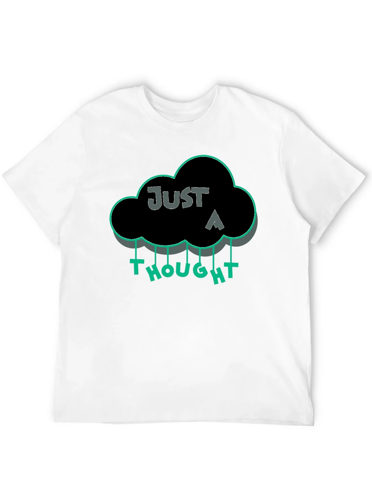 Just a Thought Graphic T-Shirt - Black product image 8