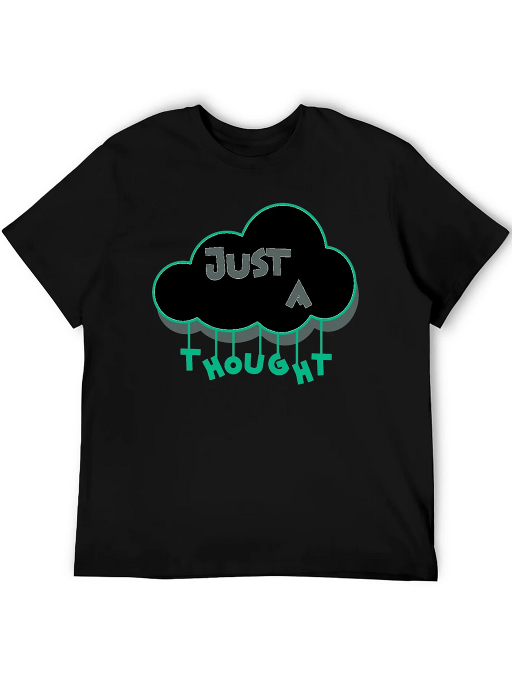 Just a Thought Graphic T-Shirt - Black product image 4