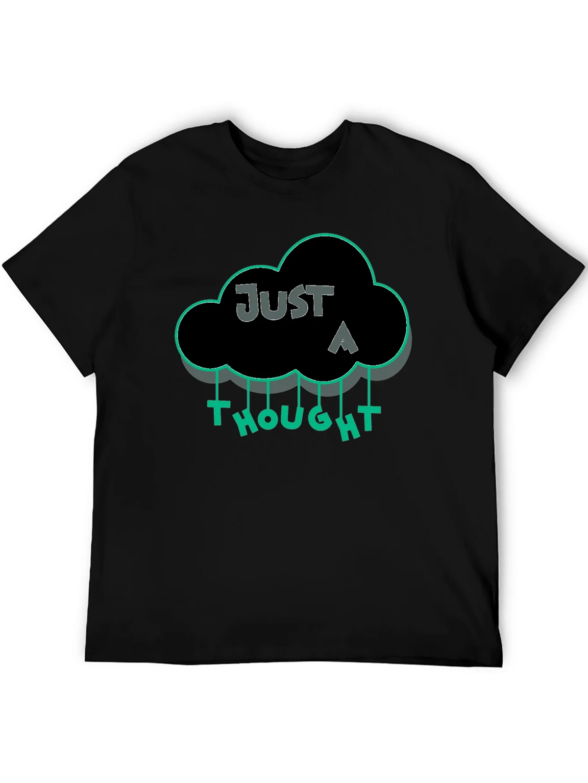 Just a Thought Graphic T-Shirt - Black product image 4