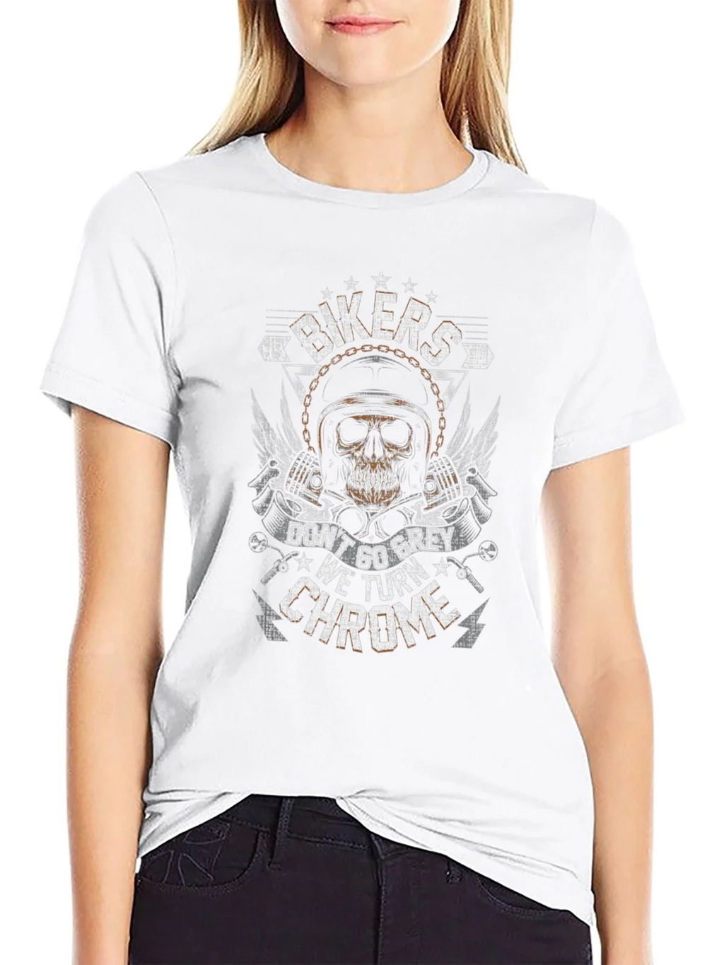 Bikers Dont Go Grey T-Shirt product image 6