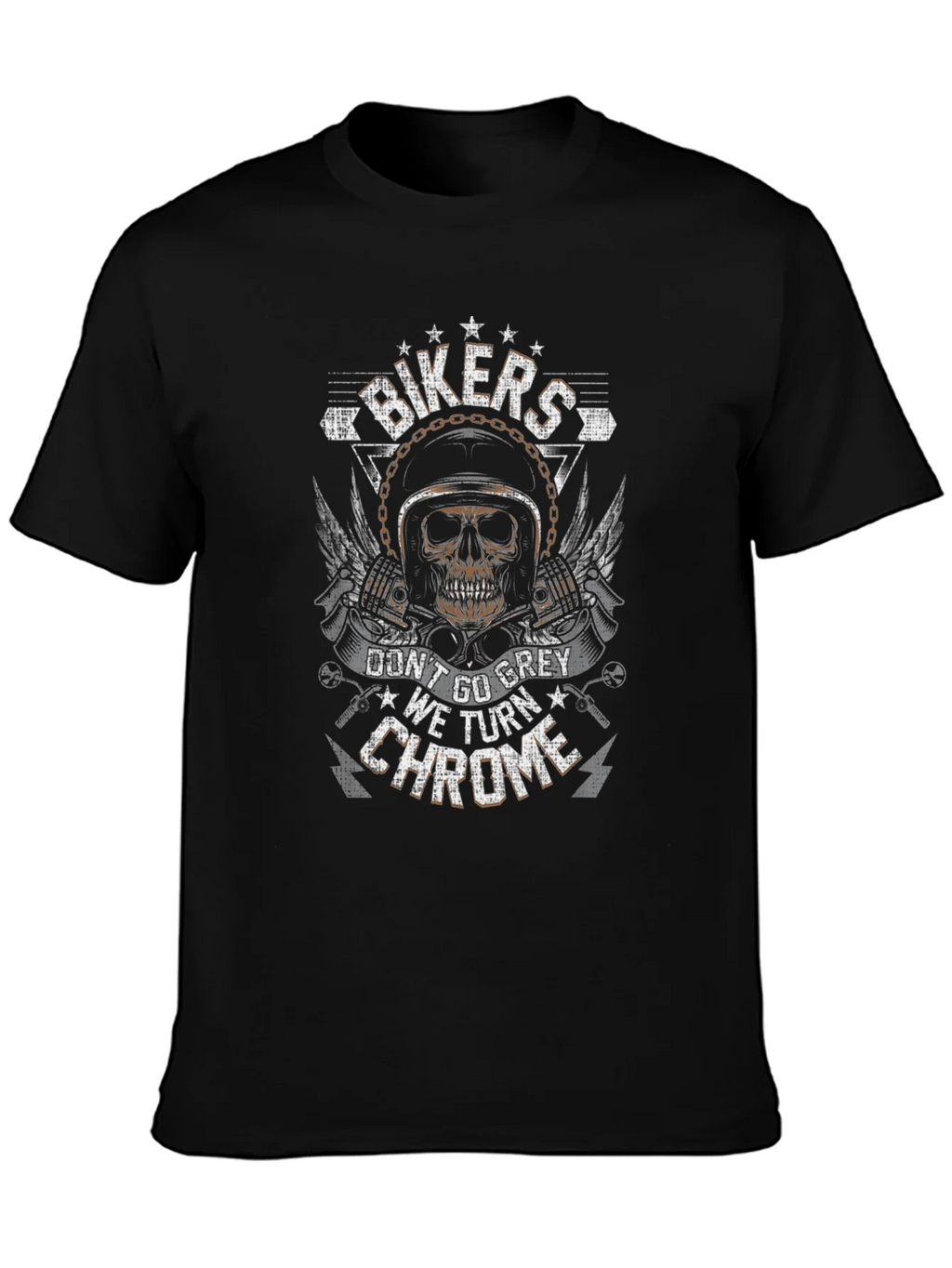 Bikers Dont Go Grey T-Shirt product image 2