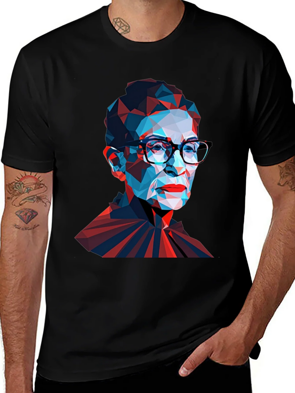 Geometric RBG T-Shirt - Black product image 1