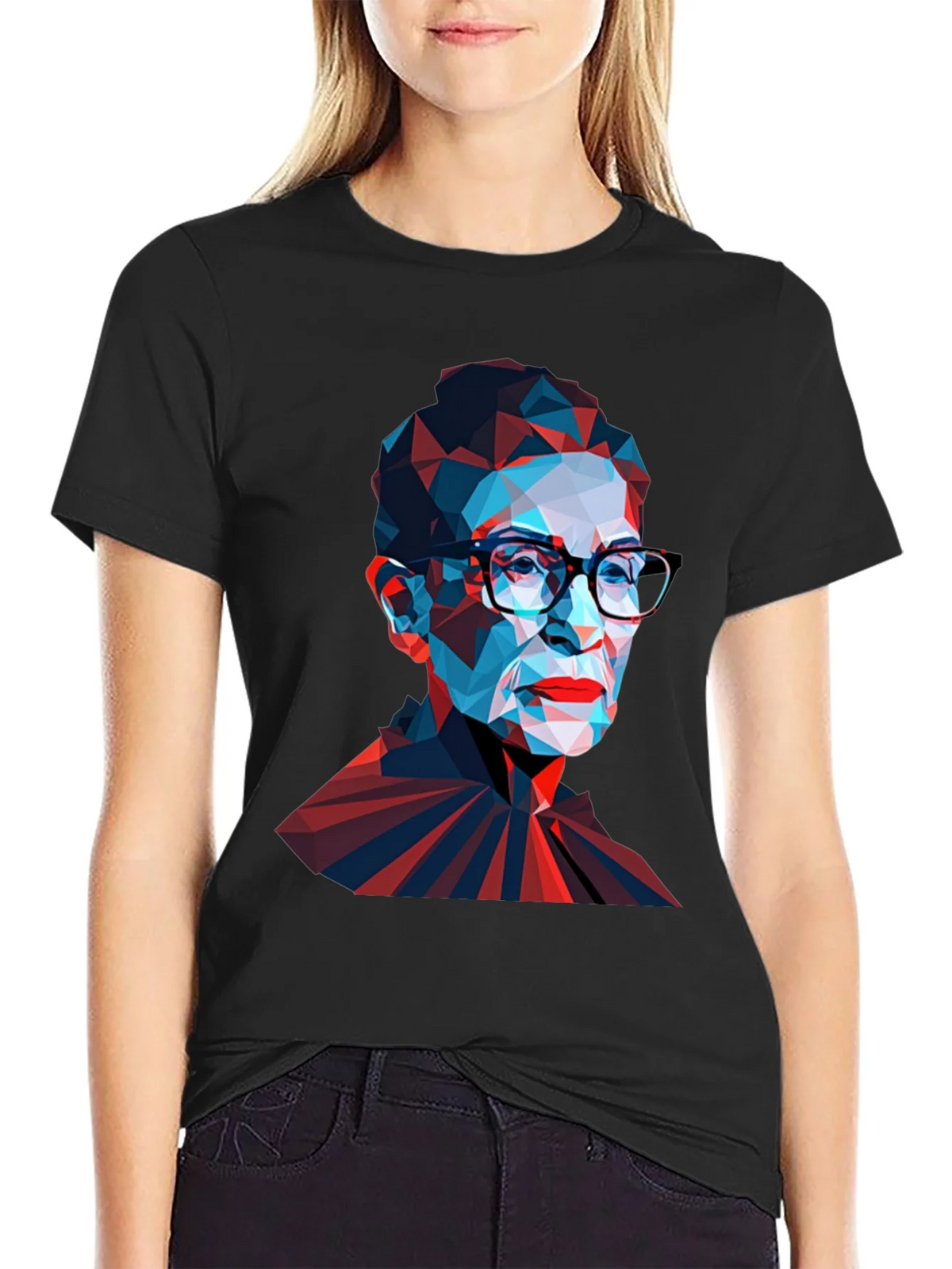 Geometric RBG T-Shirt - Black product image 2