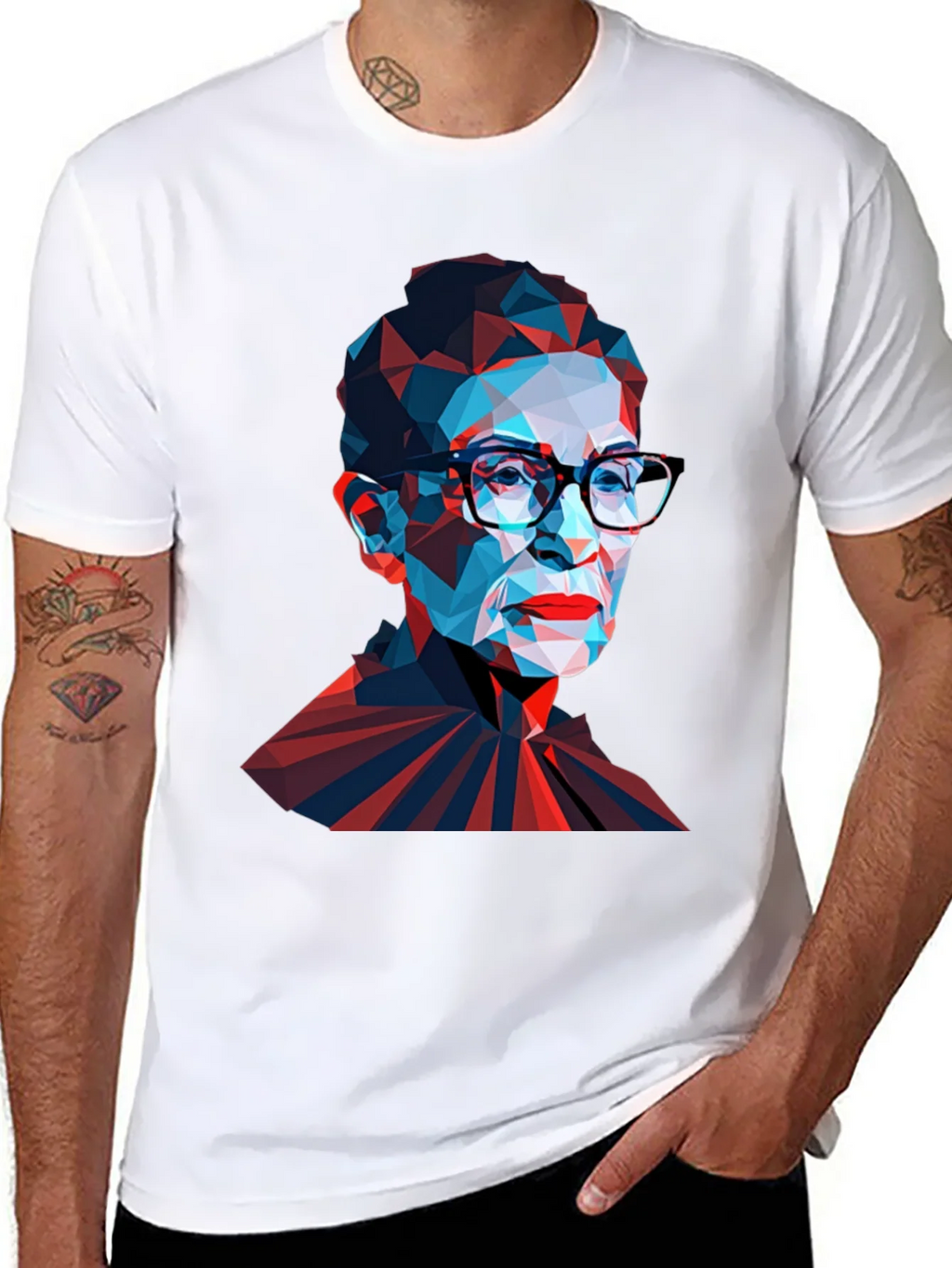 Geometric RBG T-Shirt - Black product image 7