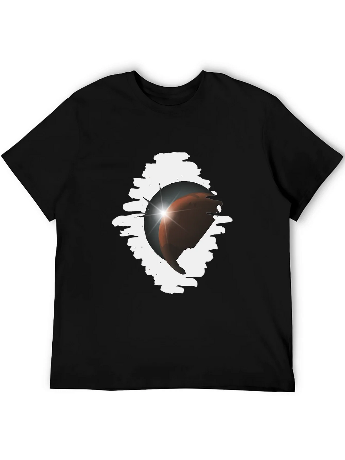 Eclipse Graphic Tee - Stylish Black Cotton Blend product image 5