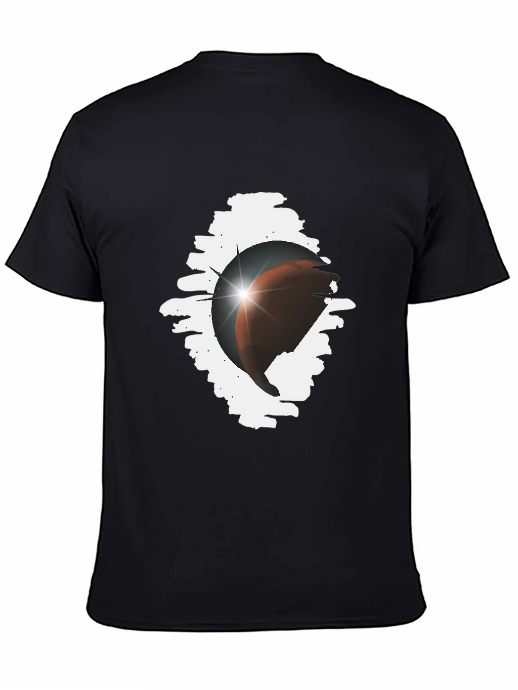 Eclipse Graphic Tee - Stylish Black Cotton Blend product image 4