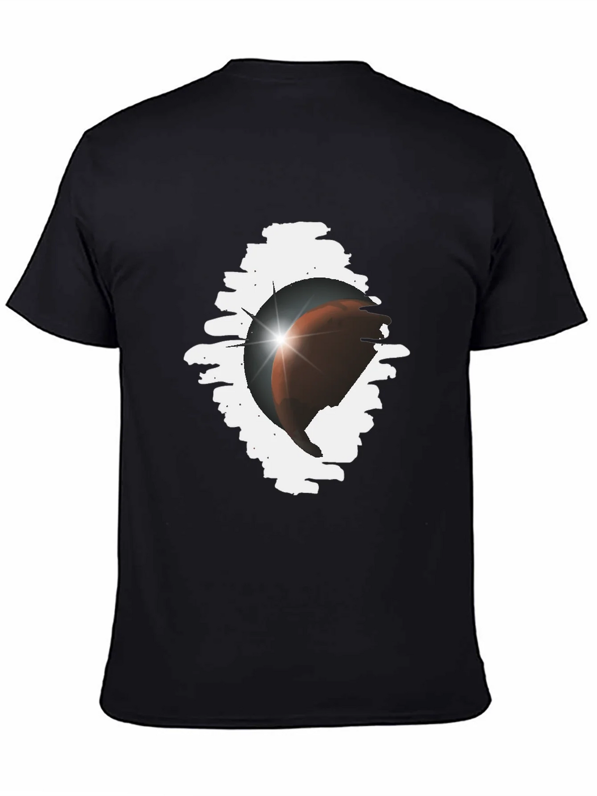 Eclipse Graphic Tee - Stylish Black Cotton Blend product image 4