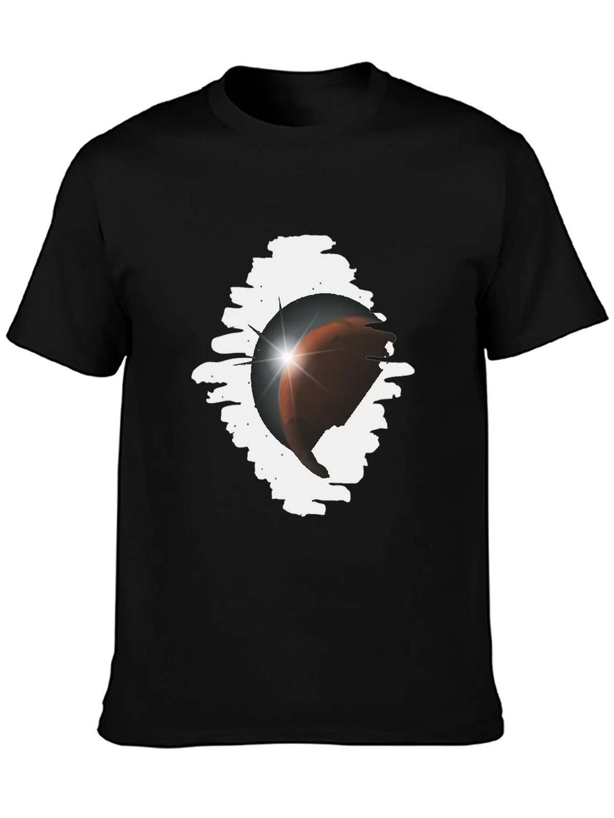 Eclipse Graphic Tee - Stylish Black Cotton Blend product image 3