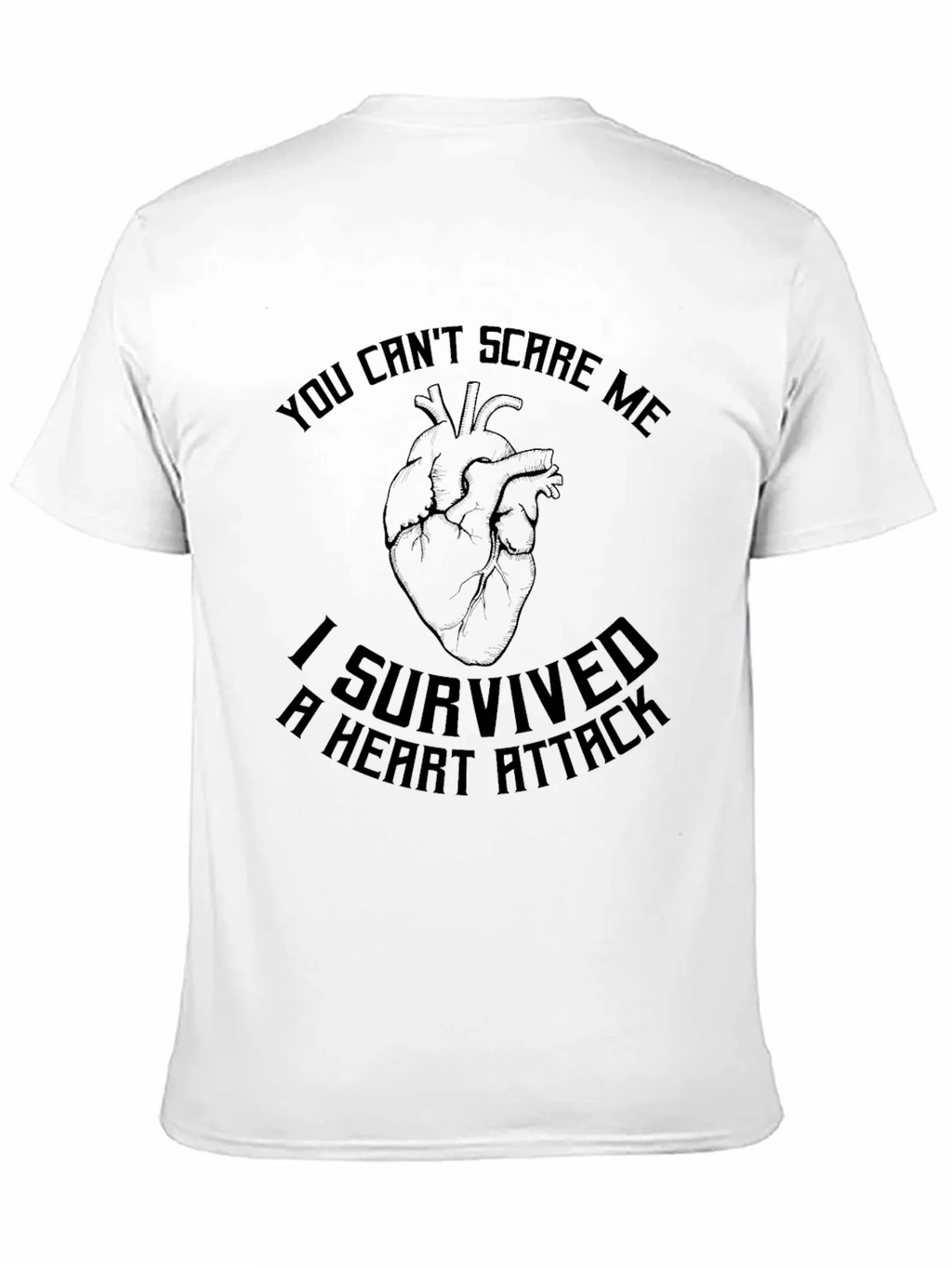 I Survived Heart Attack Black Graphic T-Shirt product image 10