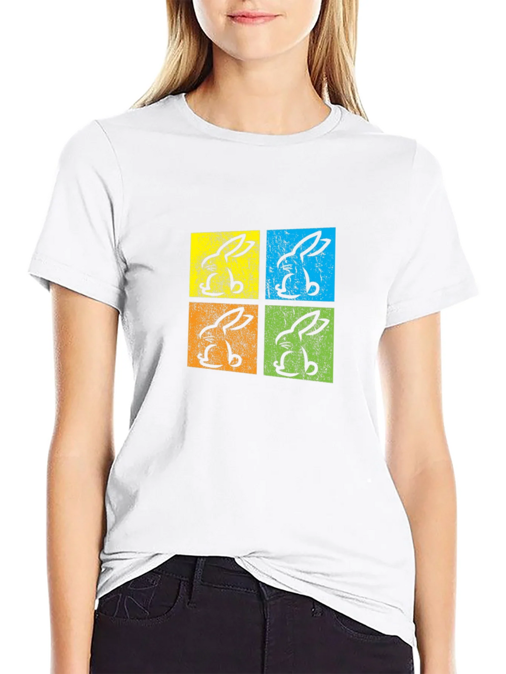 Retro Easter Bunny Pop Art T-Shirt product image 8