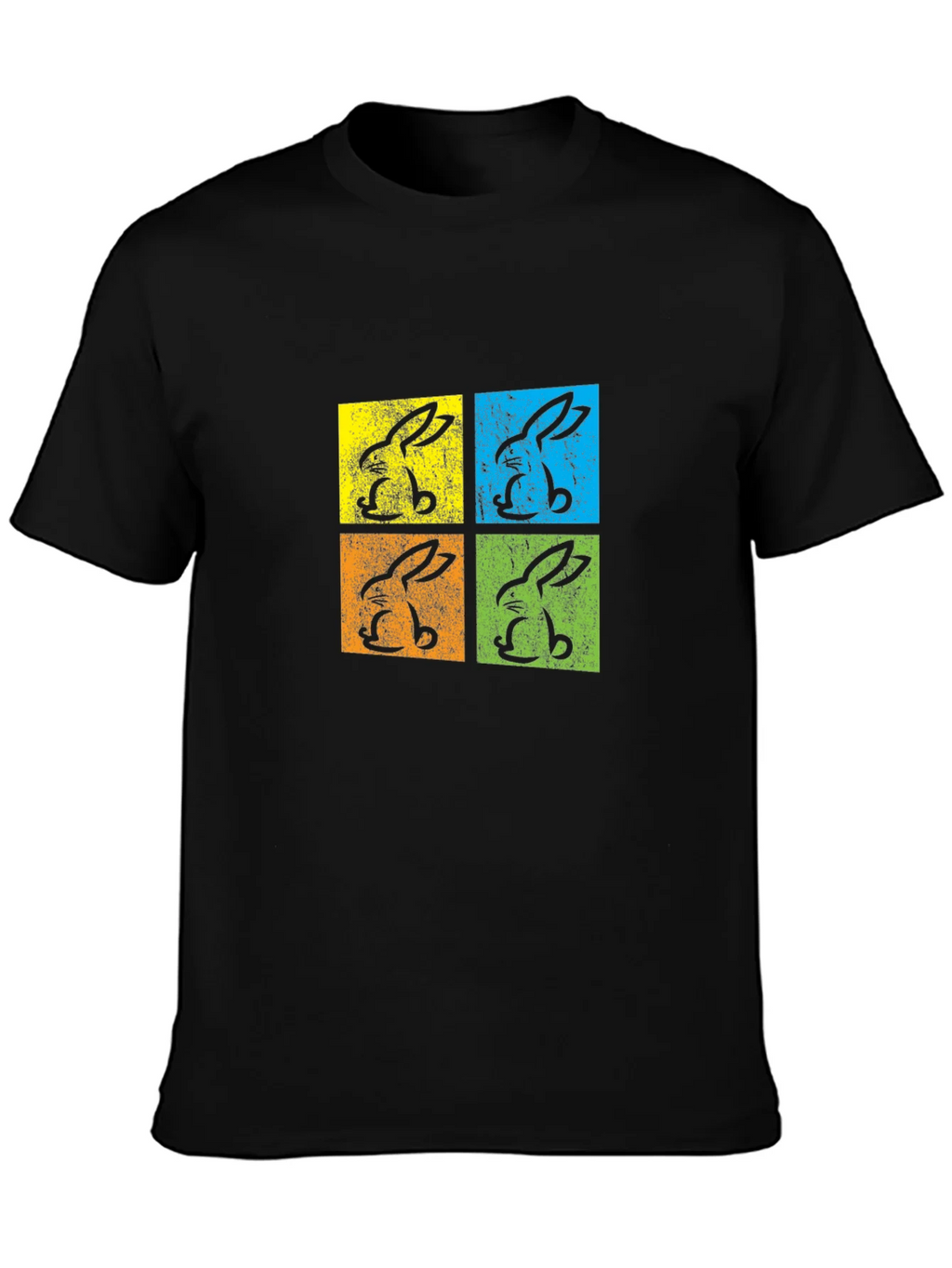 Retro Easter Bunny Pop Art T-Shirt product image 3