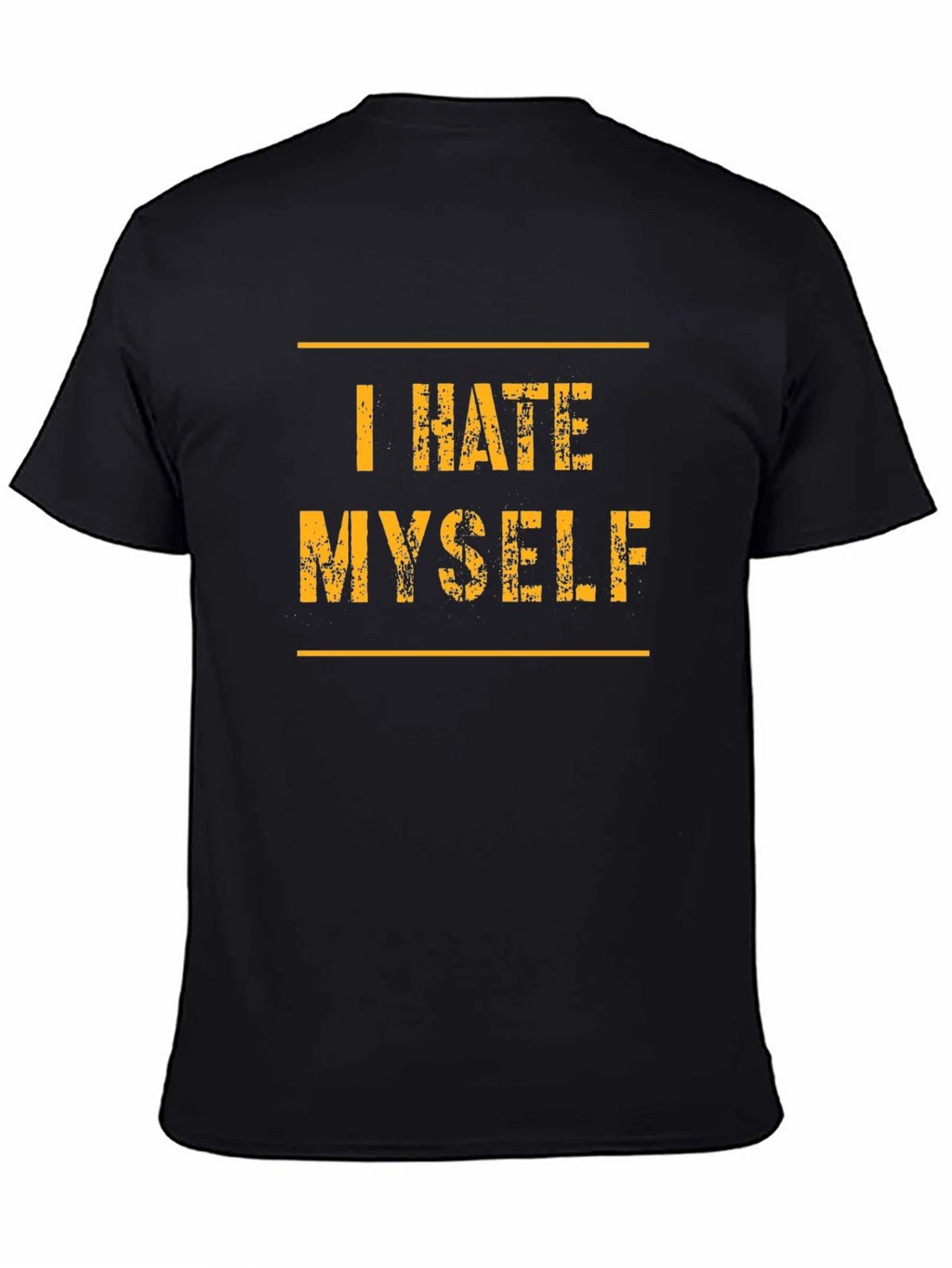I Hate Myself T-Shirt - Black Graphic Tee product image 4