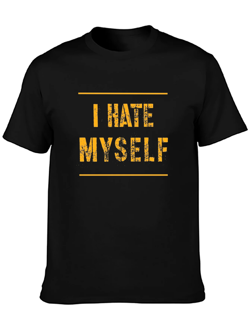 I Hate Myself T-Shirt - Black Graphic Tee product image 3