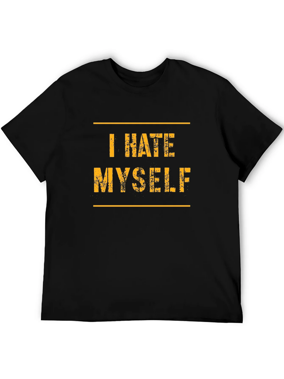 I Hate Myself T-Shirt - Black Graphic Tee product image 5