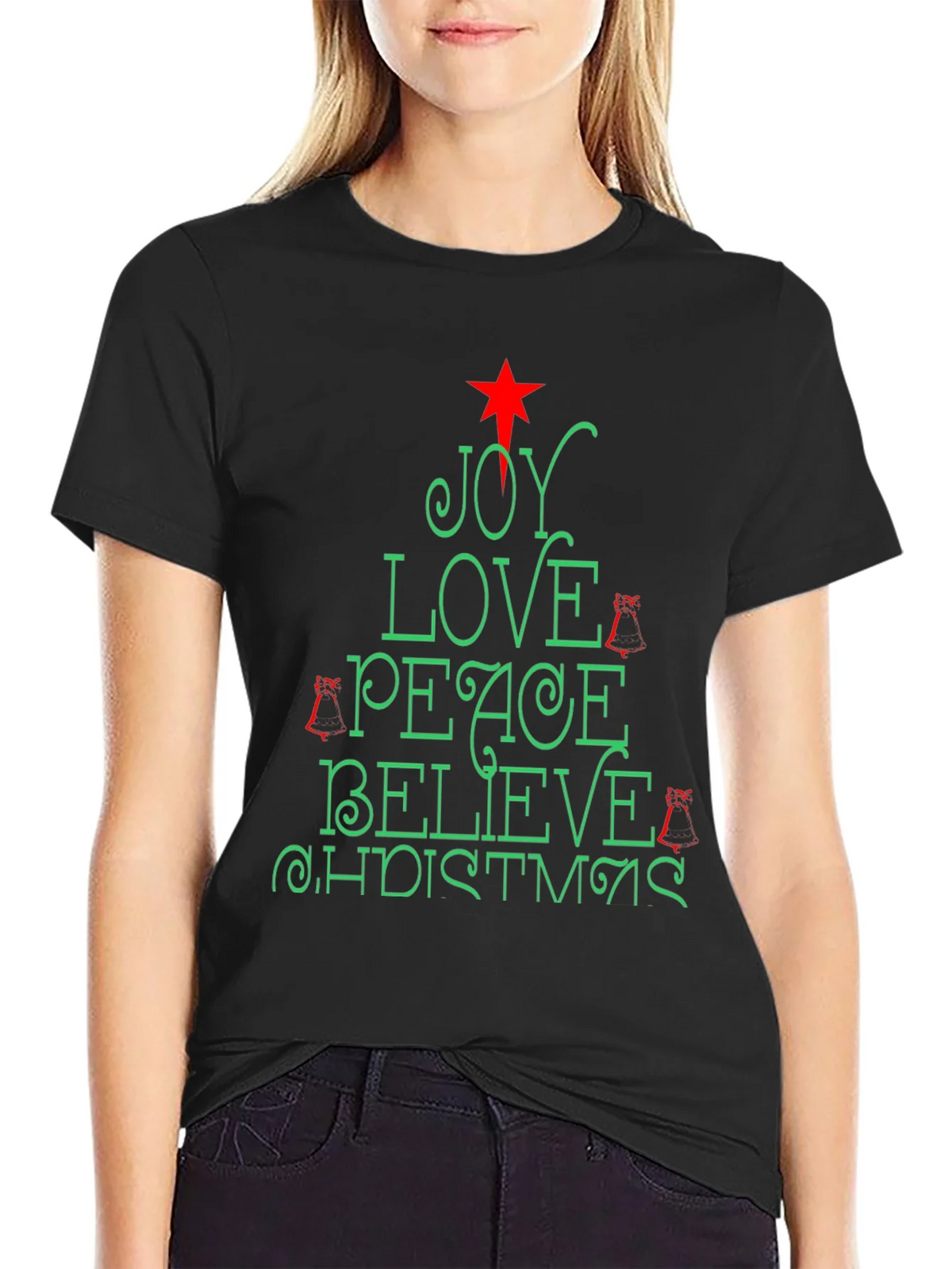 Holiday Christmas Joy Love Peace Tee product image 2