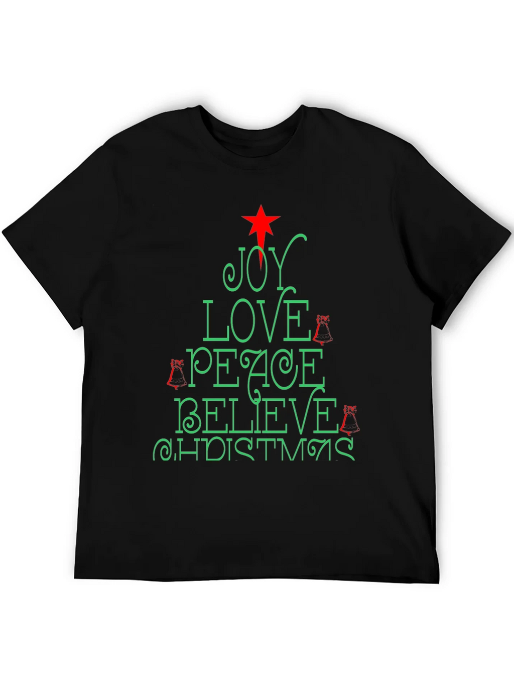 Holiday Christmas Joy Love Peace Tee product image 4