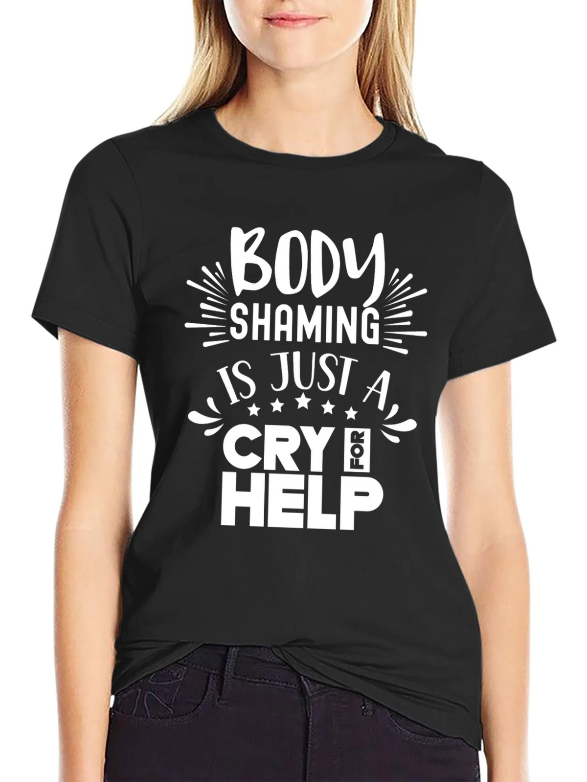 Body Shaming Cry for Help T-Shirt product image 2