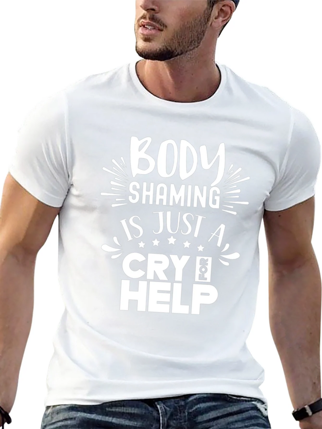 Body Shaming Cry for Help T-Shirt product image 12
