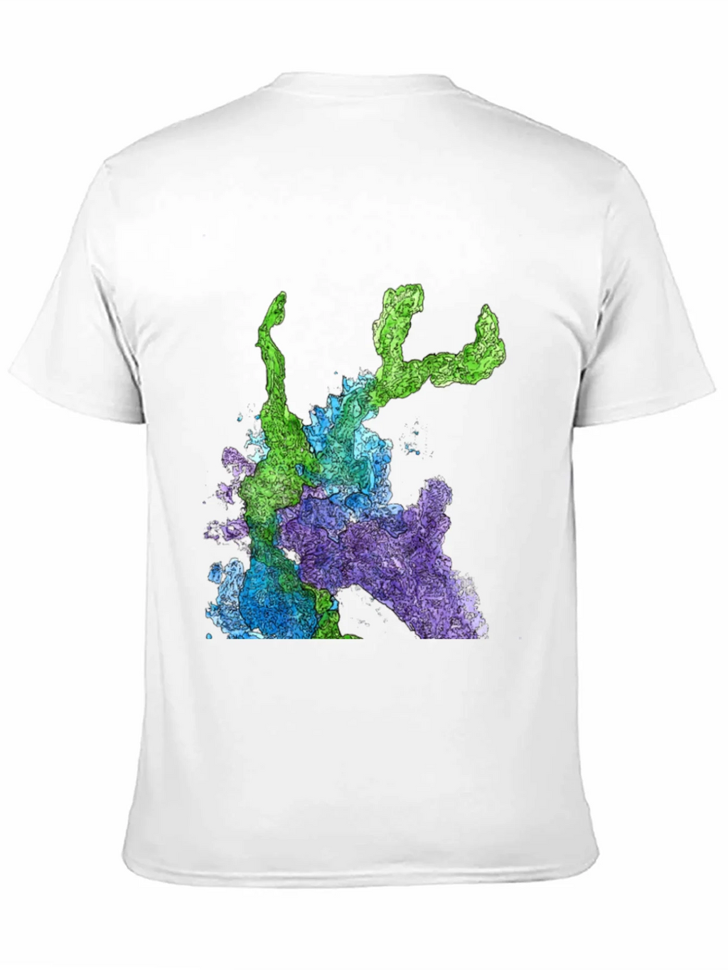 Abstract Art Graphic Print T-Shirt - Mens Black Tee product image 10