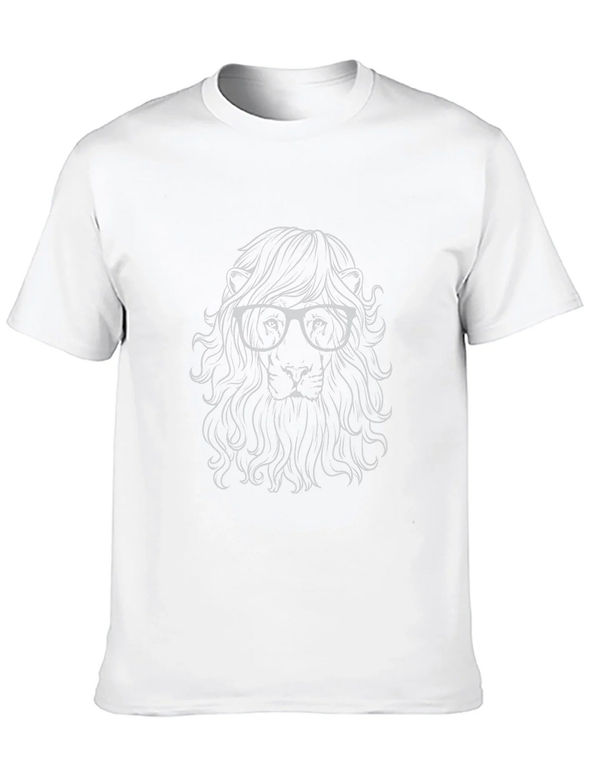 Lion with Glasses Graphic Tee - Stylish Black T-Shirt product image 9
