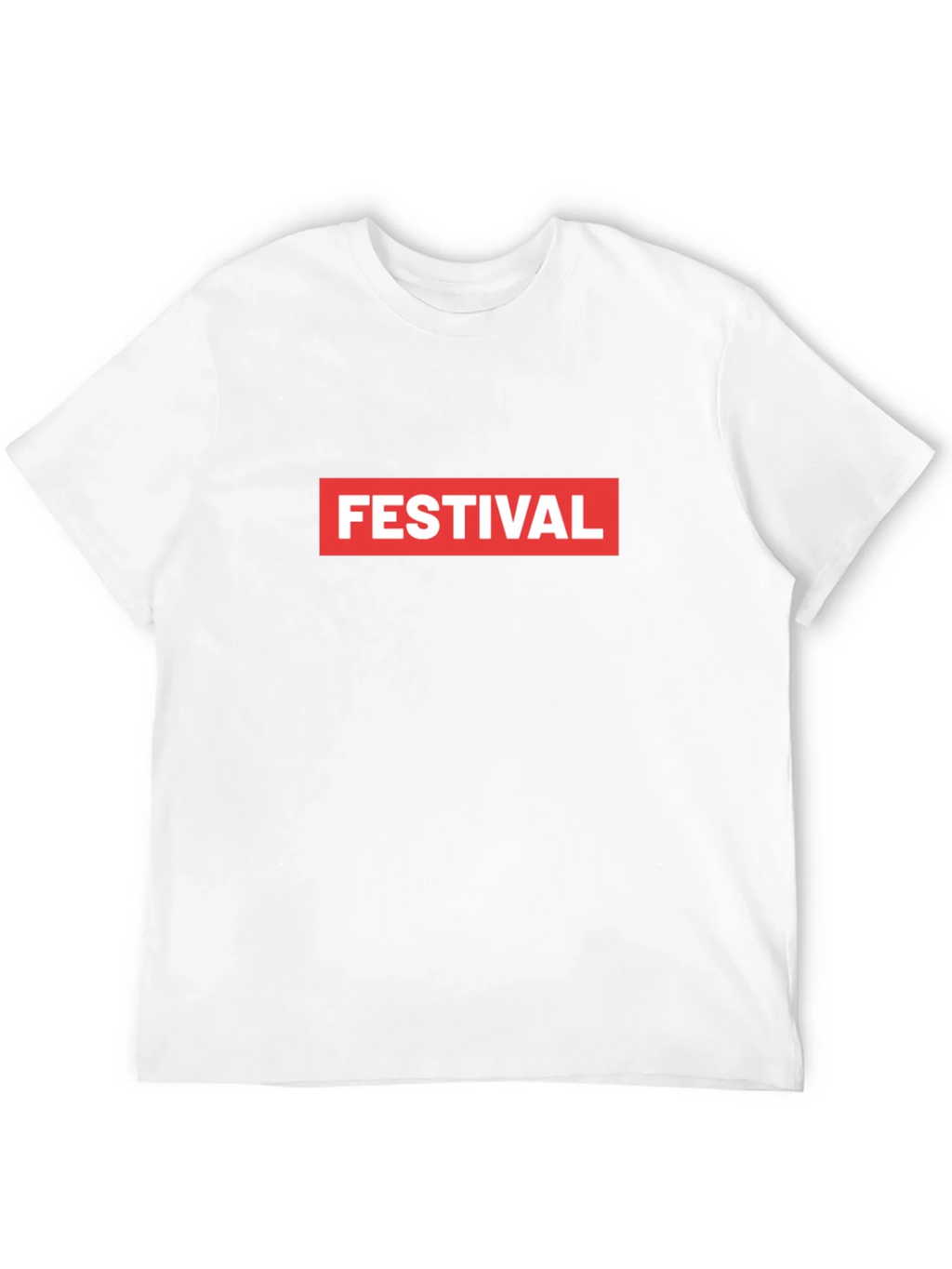Festival Box Logo Graphic Tee - Cool Black T-Shirt product image 9