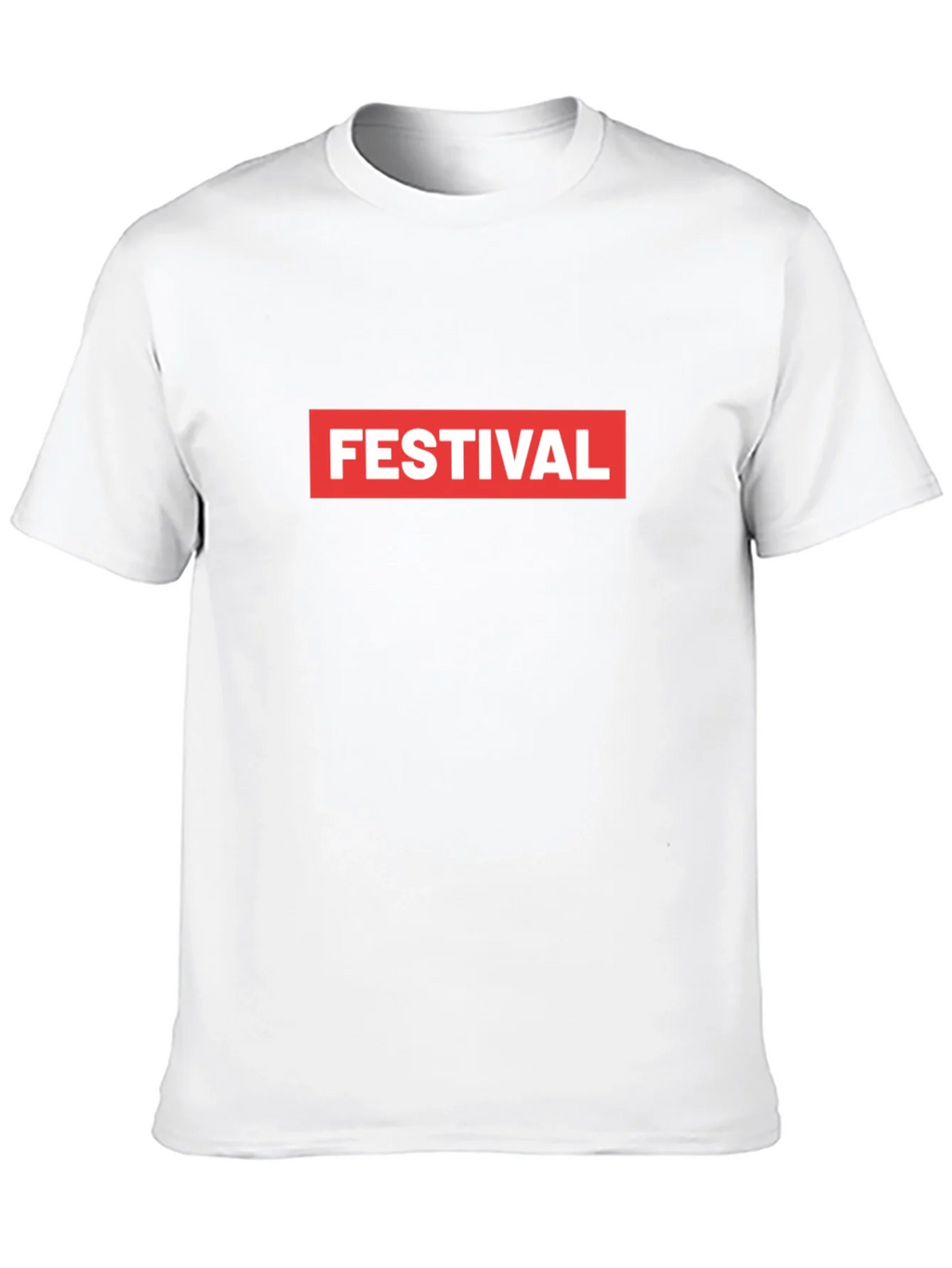 Festival Box Logo Graphic Tee - Cool Black T-Shirt product image 7