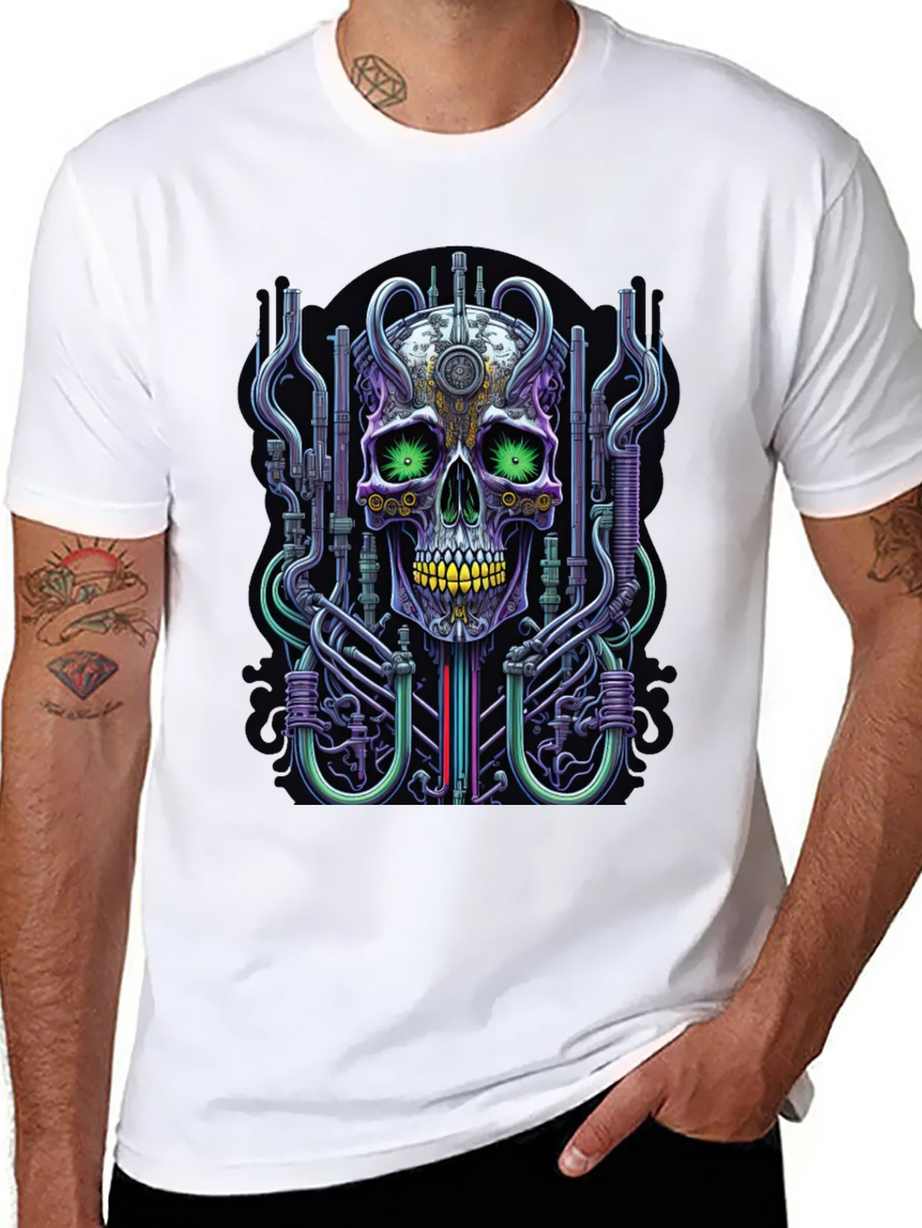Cyberpunk Skull Graphic Tee - Unique Design product image 7