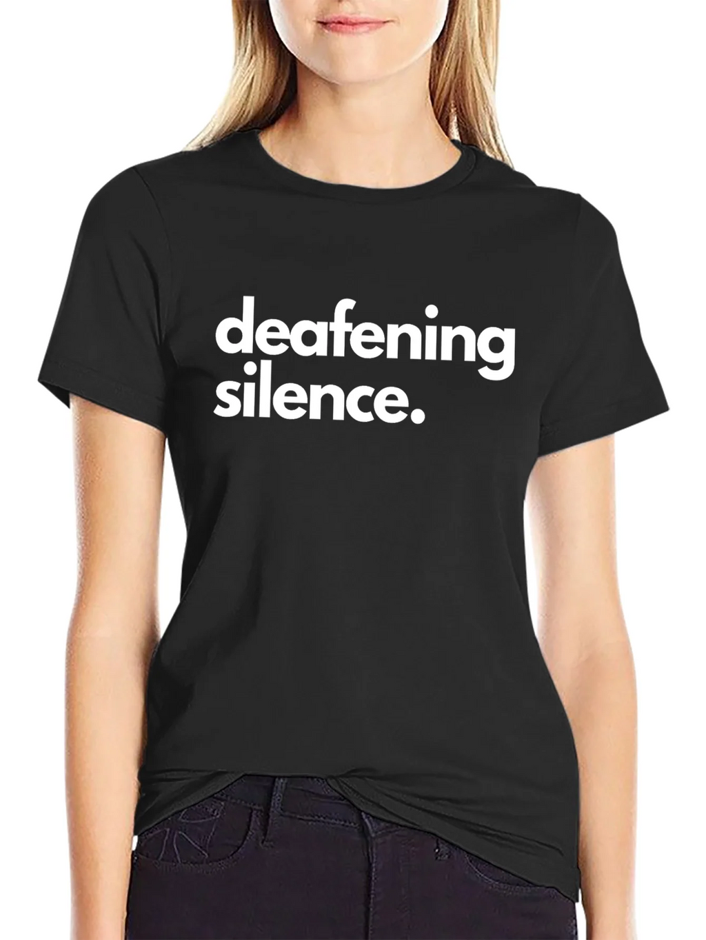 Deafening Silence Graphic Tee - Black product image 2