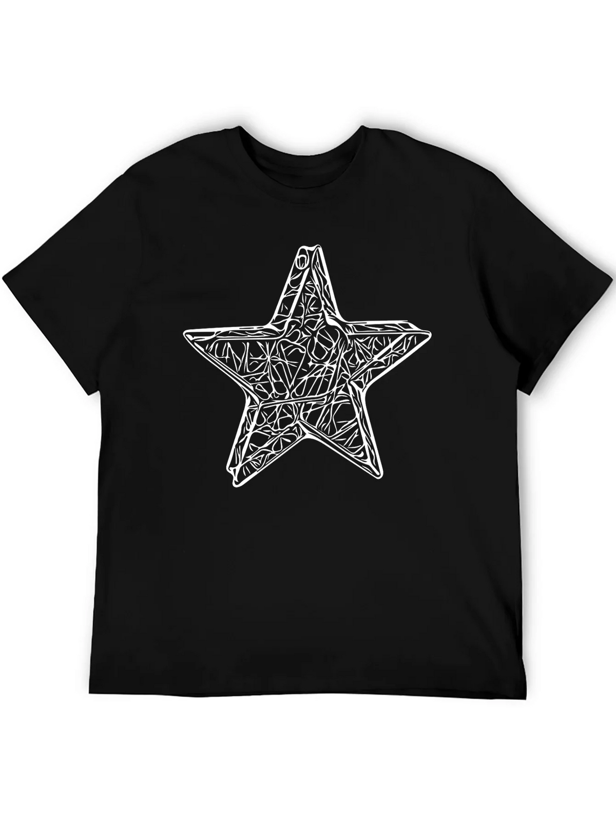 Abstract Star Graphic Tee - Mens Black T-Shirt product image 5