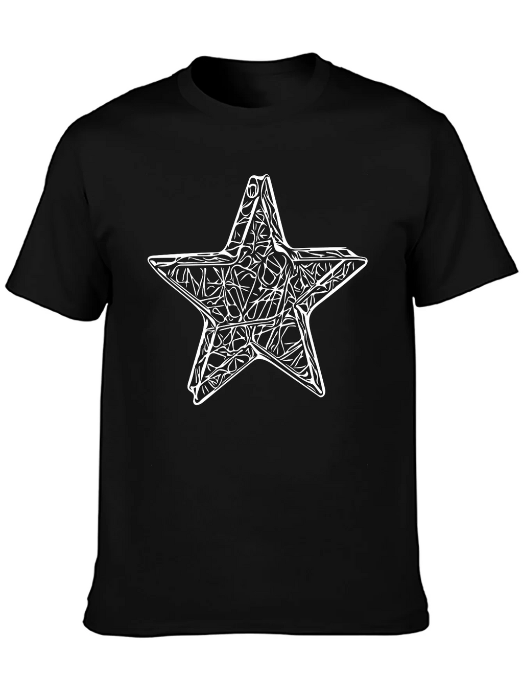 Abstract Star Graphic Tee - Mens Black T-Shirt product image 3
