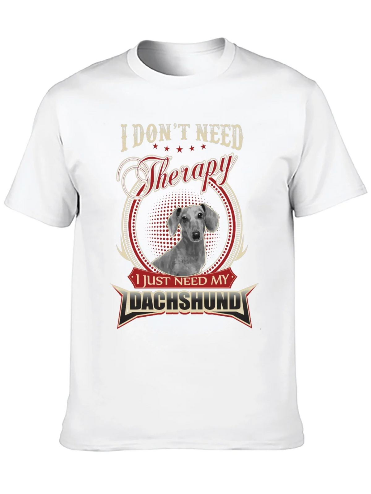 Dachshund Therapy T-Shirt - Funny Dog Lover Tee product image 7