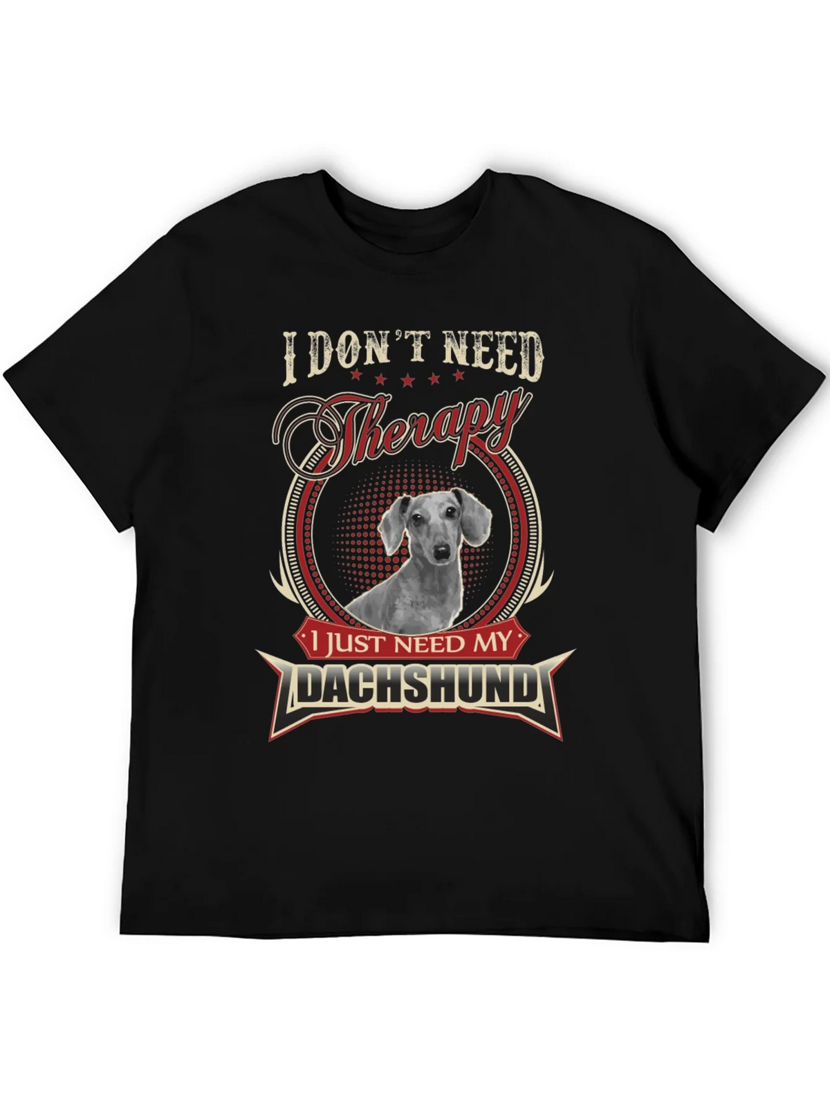 Dachshund Therapy T-Shirt - Funny Dog Lover Tee product image 4