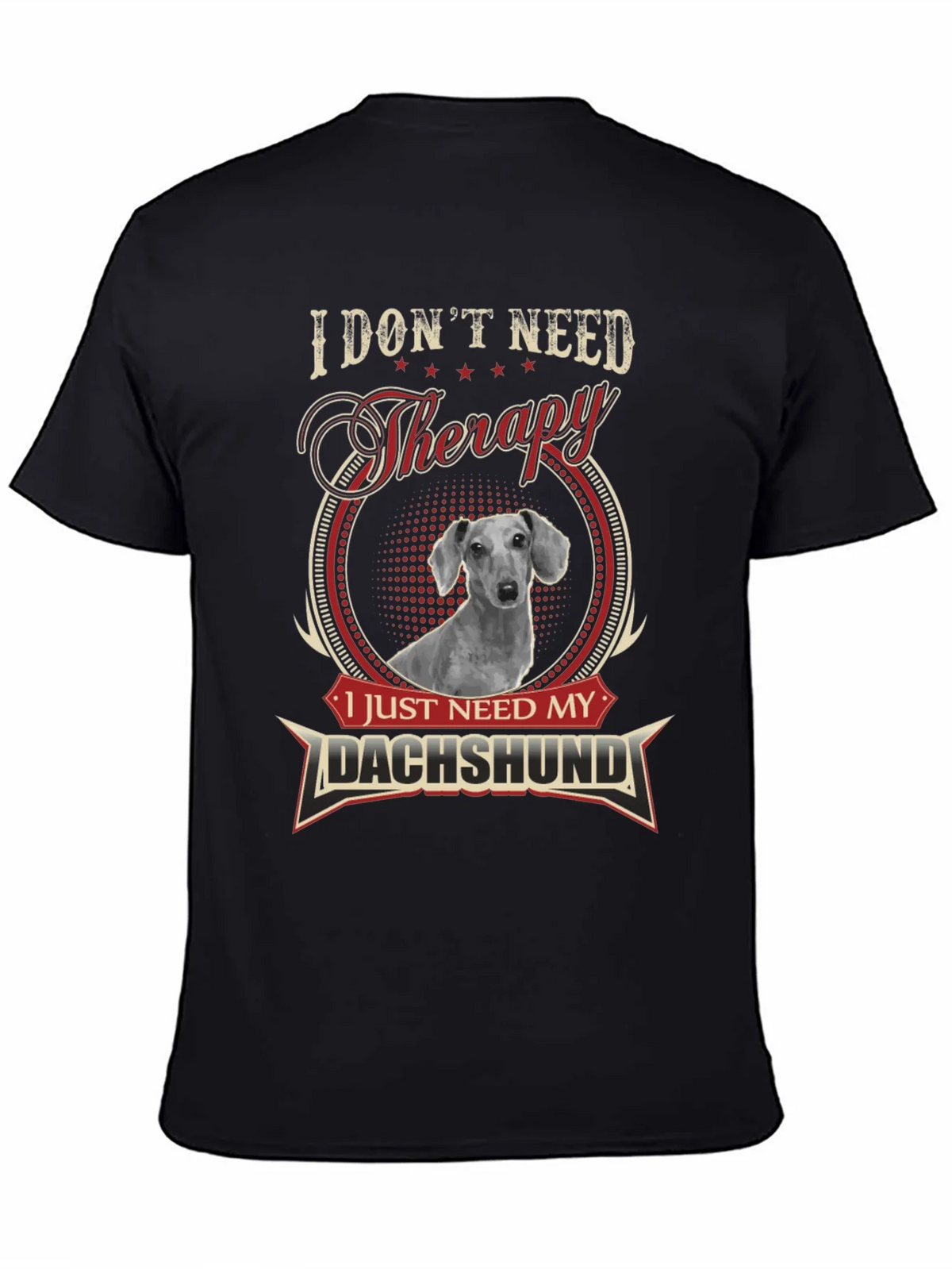 Dachshund Therapy T-Shirt - Funny Dog Lover Tee product image 3