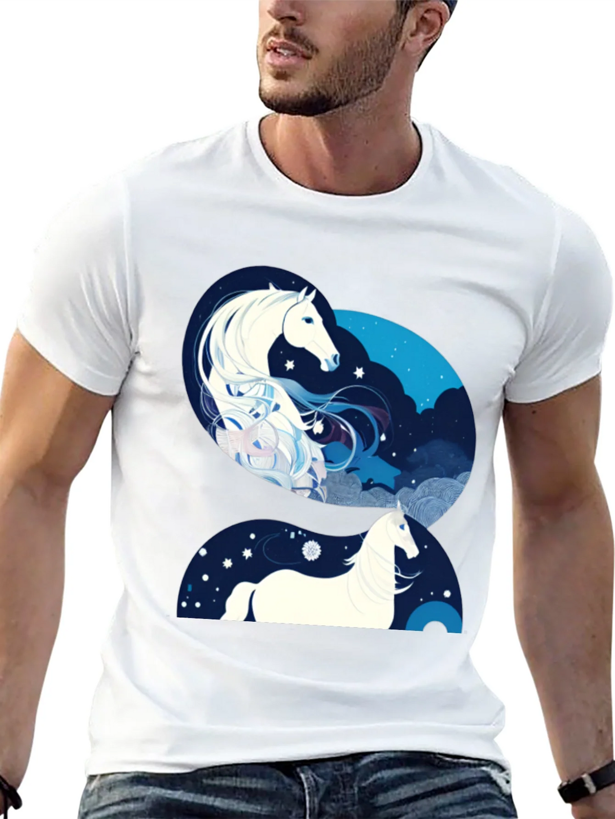Equine Galaxy Graphic Tee product image 6